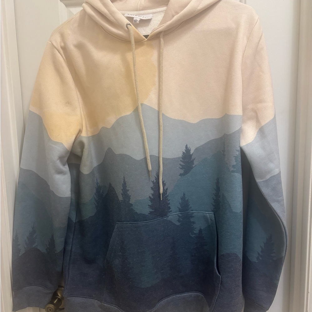 Women’s Multicolor Mountain Hoodie - Large